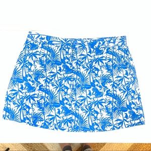 Tori Richard Woman’s Mini Skirt. Size 14. Blue and White. Patricia Skirt